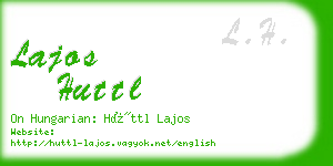 lajos huttl business card